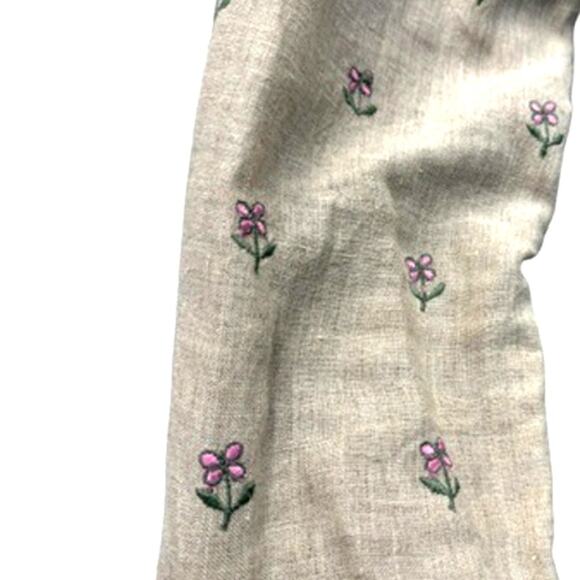 NEW!!"REVERSABLE" Artsy ,Floral, Cottage Core, Embroidered, 100% Linen,Blazer,PM - Picture 4 of 15